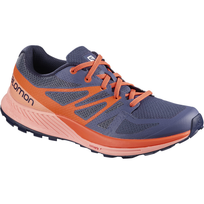 SALOMON SENSE ESE W Philippines - Women's Trail Running Shoes - Orange/Dark Lavender | 259360-EOD